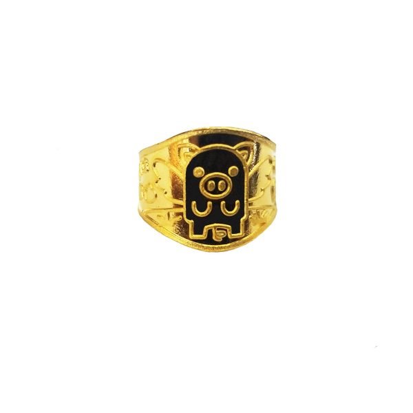 No.H 0088 순금 한돈 2019 아기 천사 돼지해  반지   24k 2019 Baby Ring, Year of the Pig